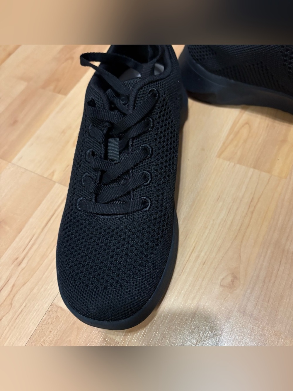 New Vionic Escapade Arrival Black Knit Lace-Up Sneaker Size 6 - Picture 4 of 8